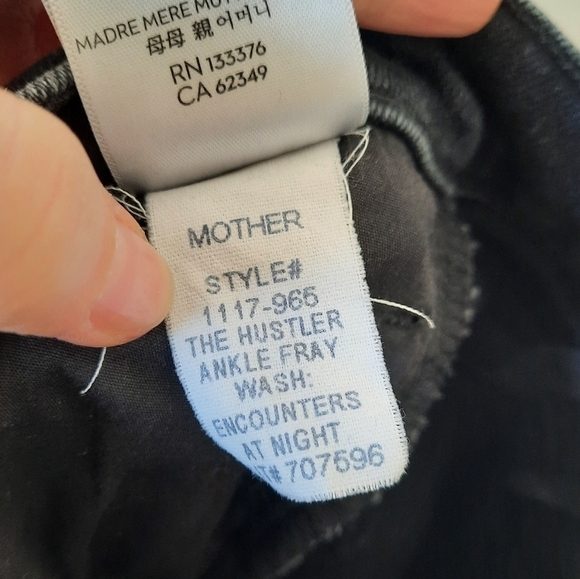 Mother Encounters At Night The Hustler Ankle Fray Jeans 23 - Picture 9 of 10